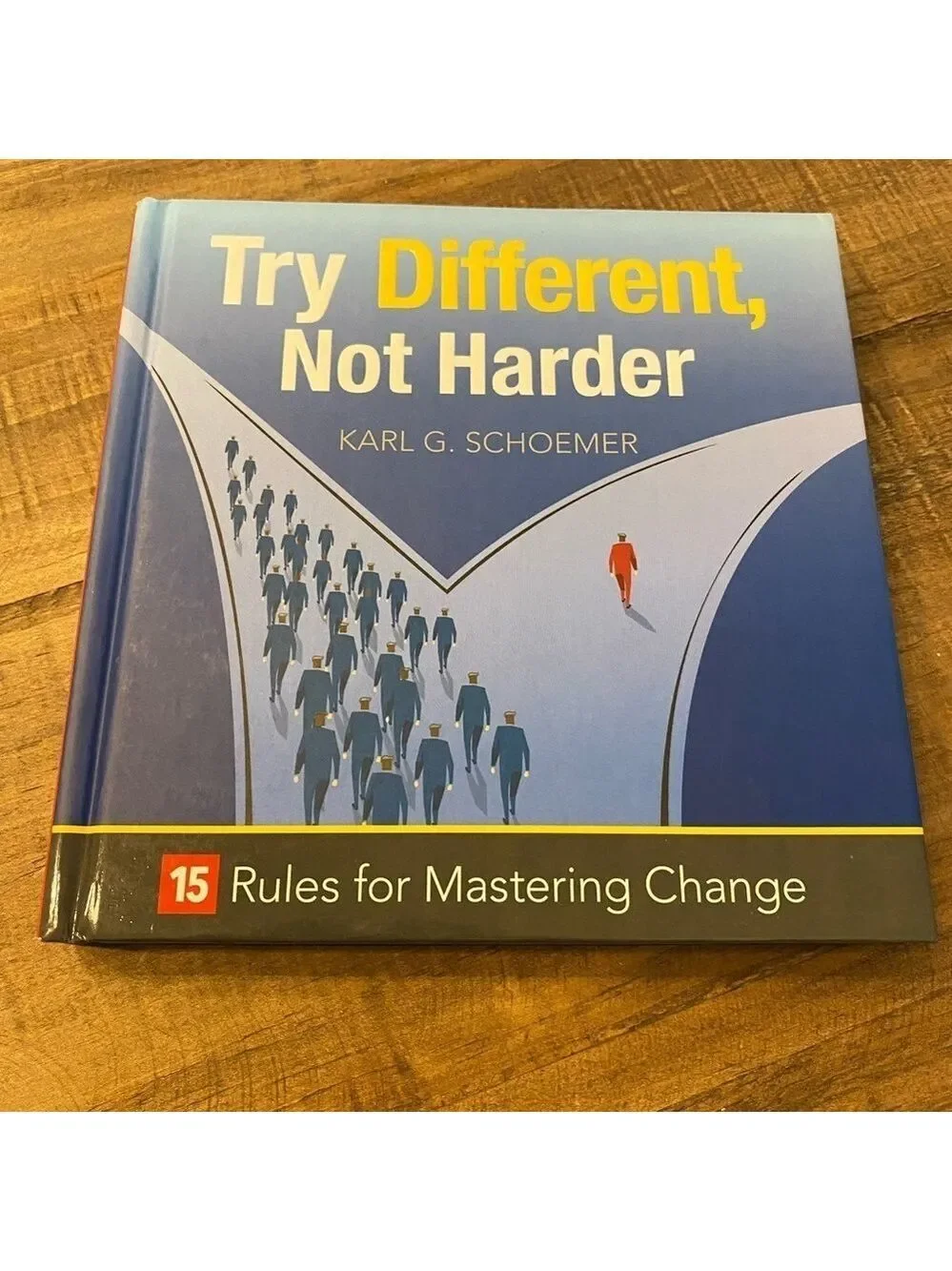 Book - Try Different, Not Harder by Karl Schoemer. 15 Rules for Mastering Change